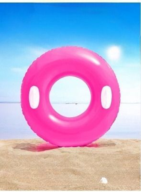 KinderTales Summer Swimming Pool Hi-Gloss (IND*6697) Tubes Inflatable Swimming Safety Tube(Multicolor)