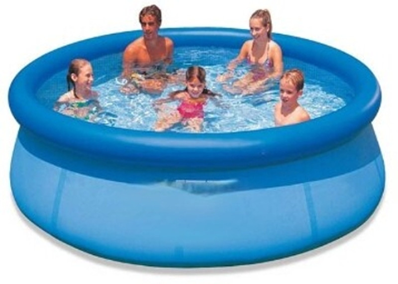 Intelligent Swimming Pool Adults Above Ground,10Feet With Free Pump Inflatable Swimming Pool(Multicolor)