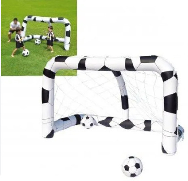 HornFlow Inflatable (IND*94) Soccer Net : Sports, Fitness & Outdoors (Multicolor) Inflatable Hoppers & Bouncer(Multicolor)