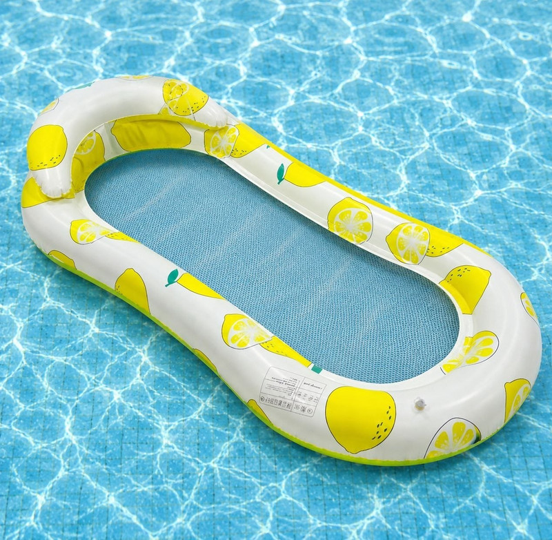 Valpval Inflatable Pool Float Lounger Inflatable Pool Accessory(Multicolor)