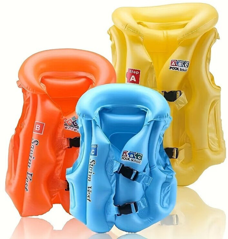 BBD Kitchen Shop SWIMMING LIFE JACKET S Size Inflatable Swimming Pool, Swimming Safety Tube(Blue, Multicolor)