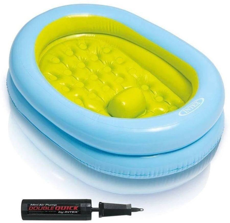 Rudra 3 Feet Inflatable Baby Pool with Pump | Kids Swimming Tub Bath Pool Inflatable Swimming Pool(Multicolor)