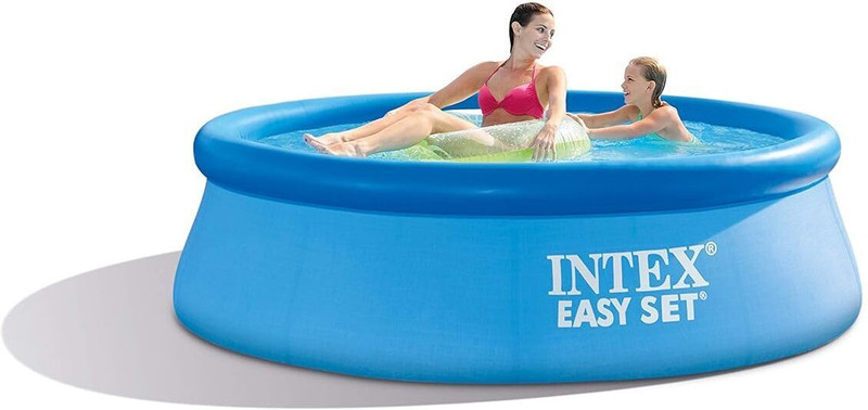 Littlebloom Large (Ind*88) Family Paddling Pool Easy Set 8FT With Free Pump1358 Inflatable Swimming Pool(Multicolor)
