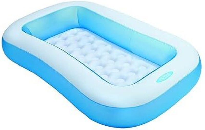 ROMIL ENTERPRISE INTEX Rectangular 5.5 Feet Family Swimming Pool Inflatable Swimming Pool (Blue) Inflatable Swimming Pool(Blue)