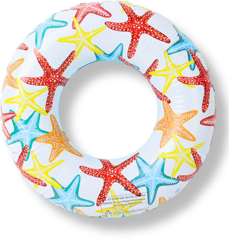 Paper Moon Pool Swimming Ring 60cm Inflatable Swim Tube for Kids - Print May Vary Inflatable Swimming Safety Tube, Swimming Pool, Pool Accessory(Multicolor Dragon)