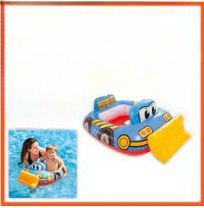 KinderTales PVC Car Kiddle Swimming Float(IND*31216) Tube Inflatable Swimming Safety Tube(Multicolor)