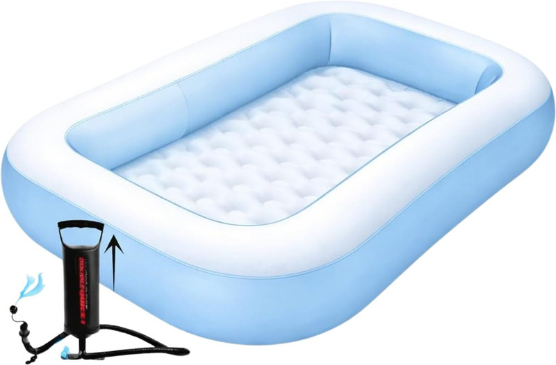 AAVIRA 6. Family Size 5.5 Ft Bath Tub with Hand Pump Durable Tub Inflatable Swimming Pool(Multicolor)