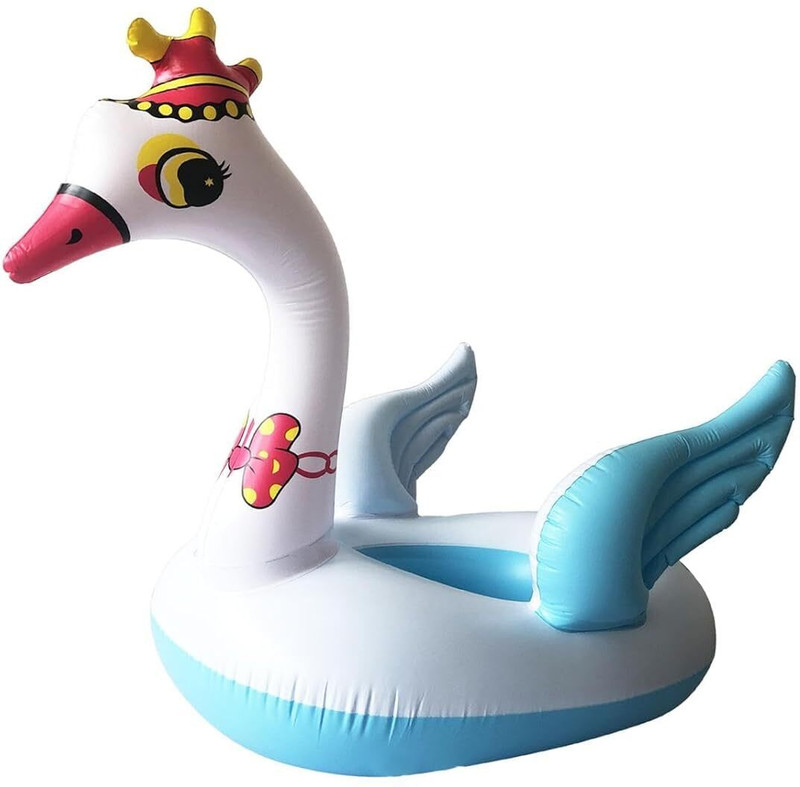 AASTIK SALES Baby Swimming Tube Kids Inflatable Swimming Pool Fun Swimming Rings (Blue swan) Swim Floatation Belt