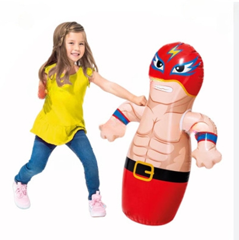 KinderTales 44672 Figures Unisex 3-6 Years(IND*91632),Multi Color Inflatable HitMe Toys(Multicolor)