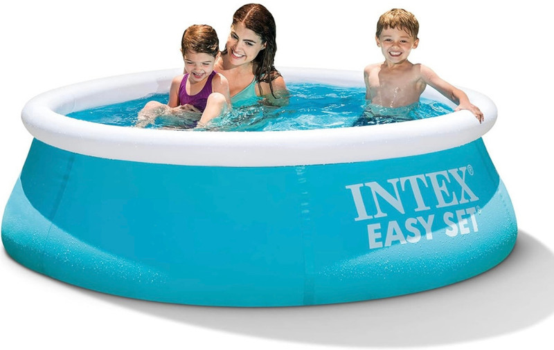 HK ENTERPRISES OFFICIAL 10 Ft Easy Set Inflatable Family Swimming Pool Inflatable Swimming Pool(Blue)
