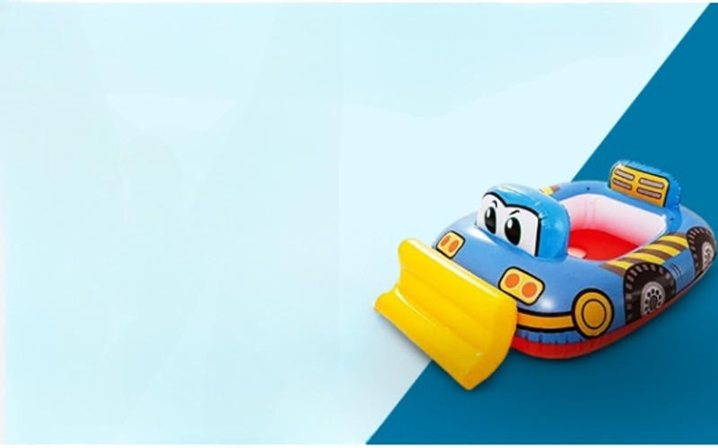 KinderTales KIDDIE FLOATS Children's Cartoon (IND*9632)Baby Inflatable Swimming Safety Tube(Multicolor)