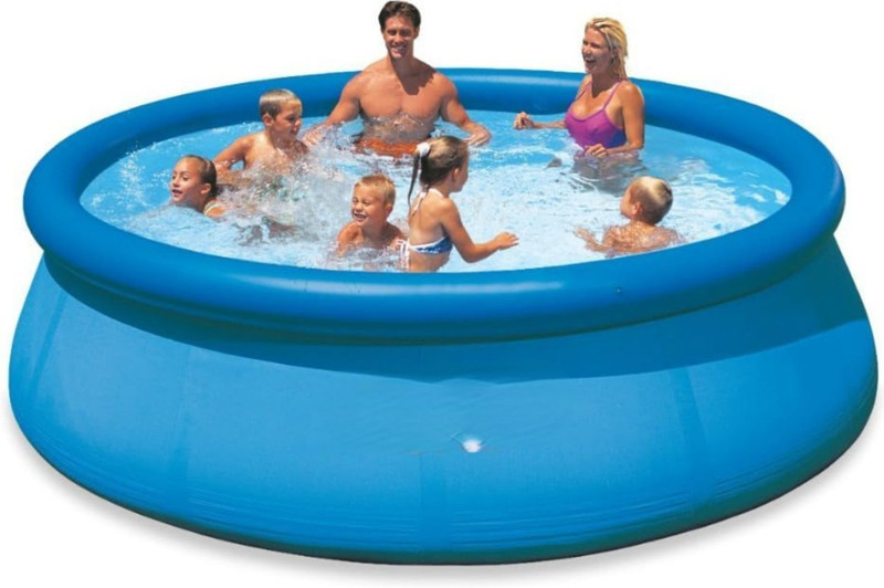 Intelligent Intex Easy Set Pool Set With Free Pump 12ft X 30in Inflatable Swimming Pool(Multicolor)