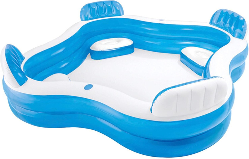 Guellix Family Lounge Arch Spray Pool, Infltable Kids Pool, for Ages 2+ Inflatable Swimming Pool(Multicolor)