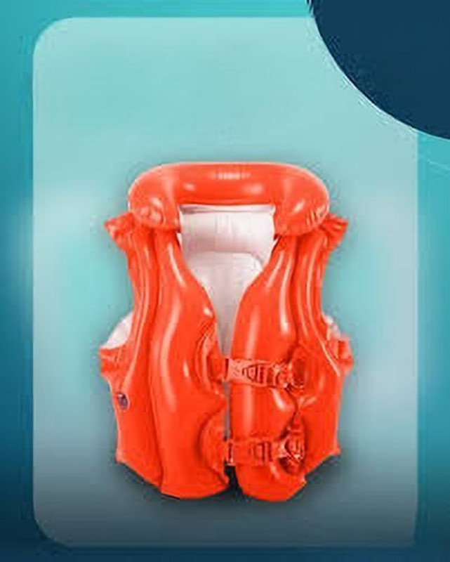 KinderTales Inflatable Swim Life Jacket, For In Swimming Pool Inflatable Swimming Safety Tube(Multicolor)
