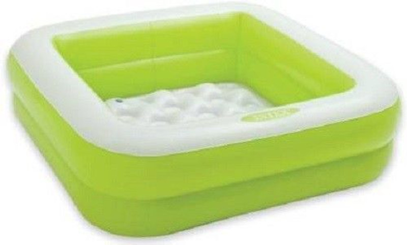 NAVRANGI Square Swiming Pool 57100 for Kids Inflatable Swimming Pool (Green) Inflatable Swimming Pool(Green)