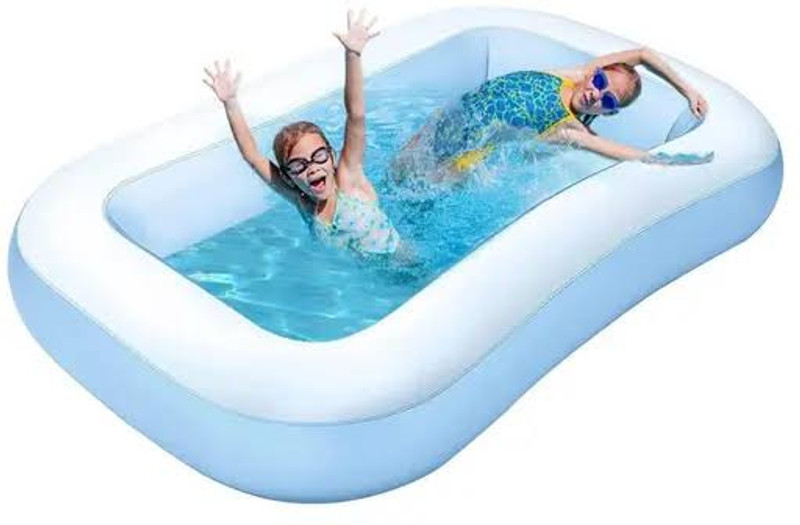 Tiny Tales 5ft Baby Pool Rectangle Kids Plastic (IND*6512) Swimming Pool Inflatable Swimming Pool(Multicolor)