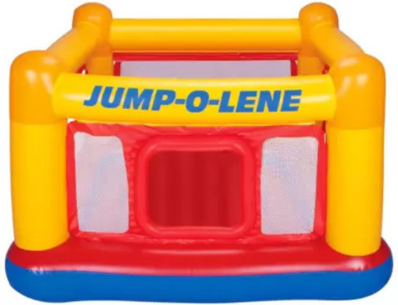 KinderTales PLAYHOUSE JUMP -O-LENE (IND*66) Inflatable Bouncer With Free Pump Inflatable Hoppers & Bouncer(Multicolor)