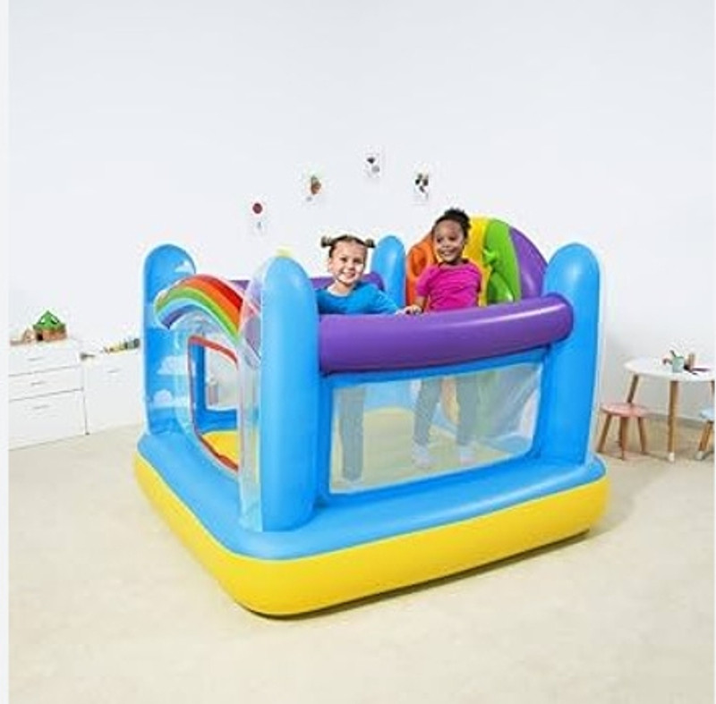 KinderTales Inflatable Mini Kids(IND*93873) Bouncy Castle With Free Electric Pump Inflatable Hoppers & Bouncer(Multicolor)