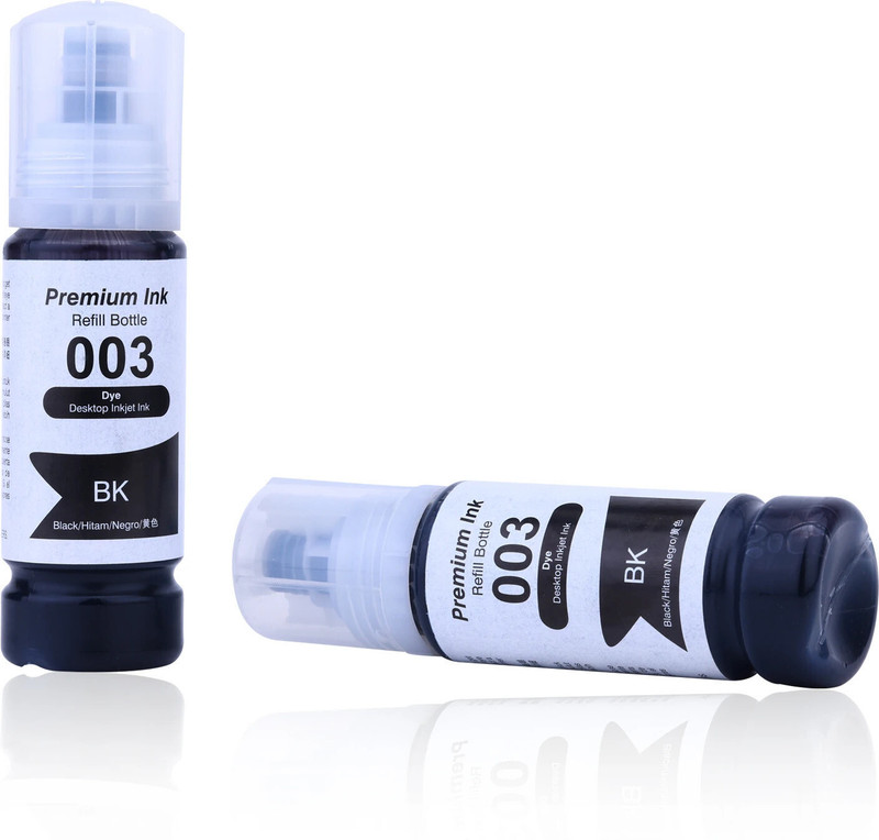 ASV 001/ 003 Ink for Epson L3110, L3150, L3250, ,L3116,L3101,L3210,L3215,L3216 Black + Tri Color Combo Pack Ink Bottle