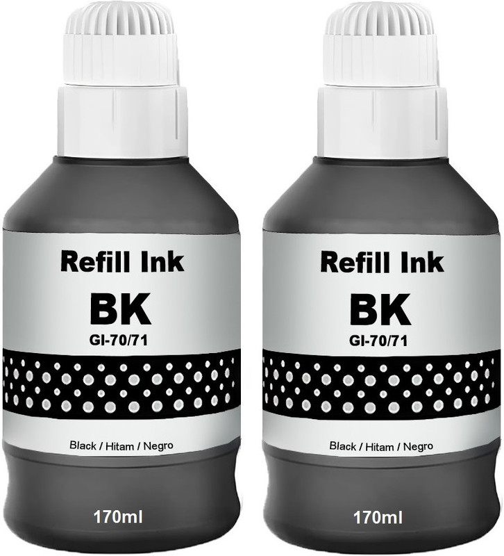 canoff GI-70/71 BK (2Btl) Compatible For Can PixmaG1020,G2020,G2021,G2060,G3020 Printer Black Ink Bottle