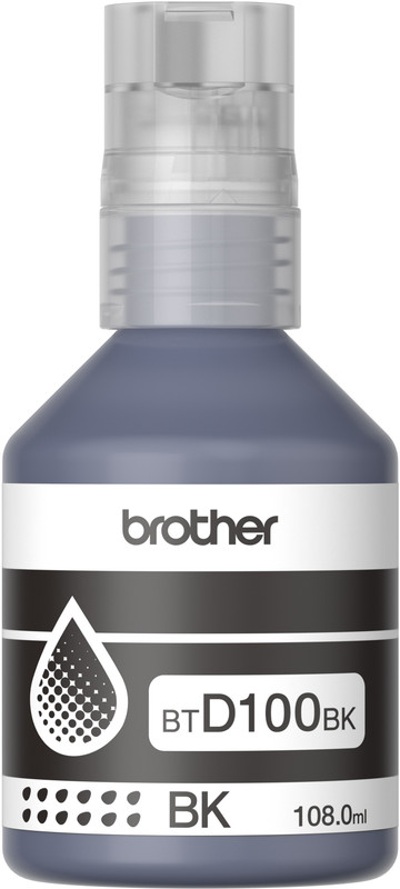brother Genuine BTD100BK for DCP-T236, DCP-T230, DCP-T436W, DCP-T430W, DCP-T535DW Black Ink Bottle