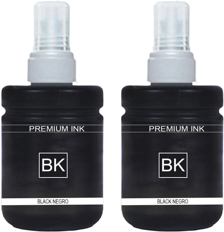 R C Print Ink Compatible For Epson T774printer M100 M105 M200 M205 L605 L655 L1455 Black - Twin Pack Ink Bottle