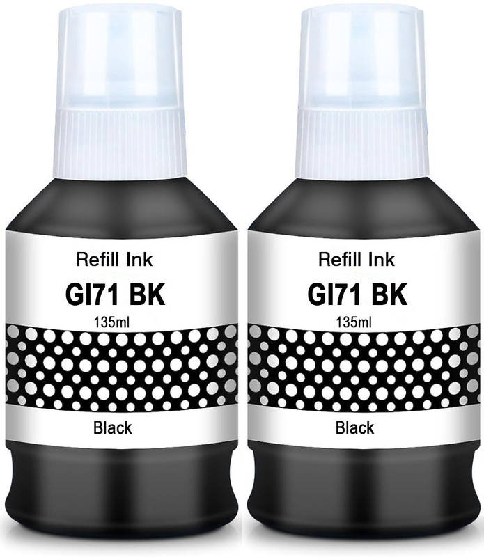 verena GI 71 Black Ink Used For G1020,G1730,G1737 G2020 G2021,G2060,G2730(Pack of 2) Black Ink Bottle