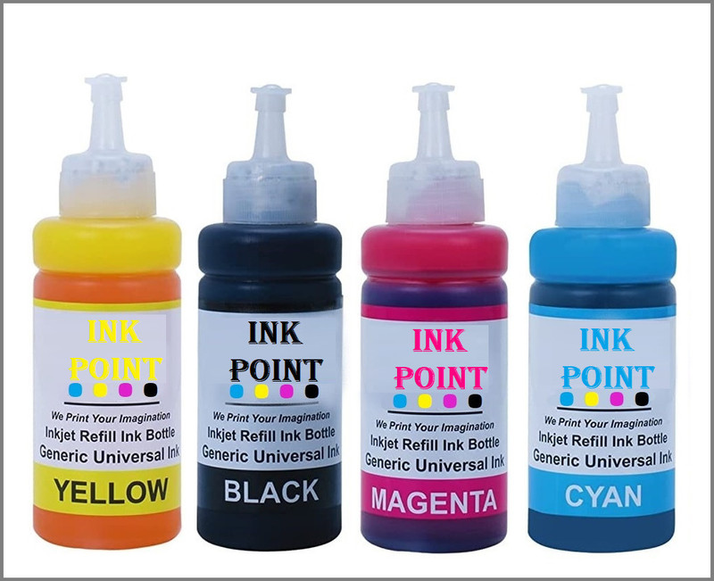 inkpoint Refill ink for Canon Pixma MG2570, MG2470, MG2970, iP2870, iP2872 Printers Black + Tri Color Combo Pack Ink Bottle