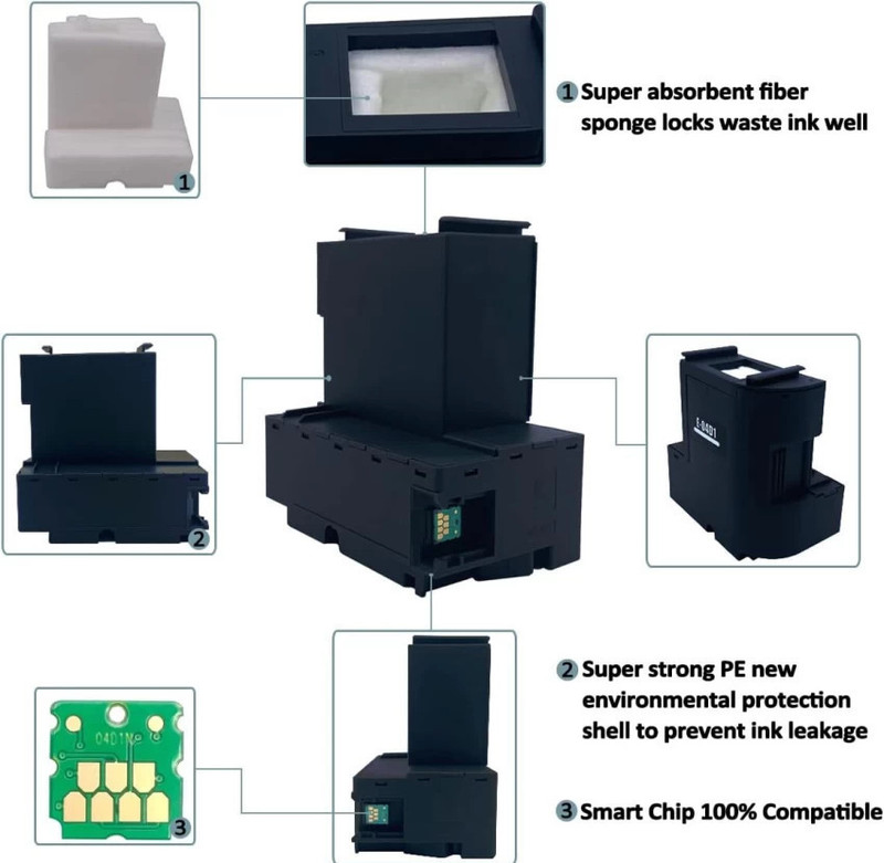 Haedlink 04D1 Maintenance Box For Eps.on L6160 L6170 L6190 M2140 M2170 M3140 M3170 M3180 Black Ink Toner