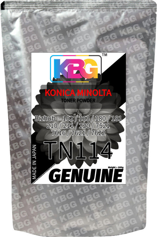KBG ORIGINAL KONICA MINOLTA TN516 Bizhub 458e 558e 658e (1Kg) Toner Powder Black Ink Toner Powder