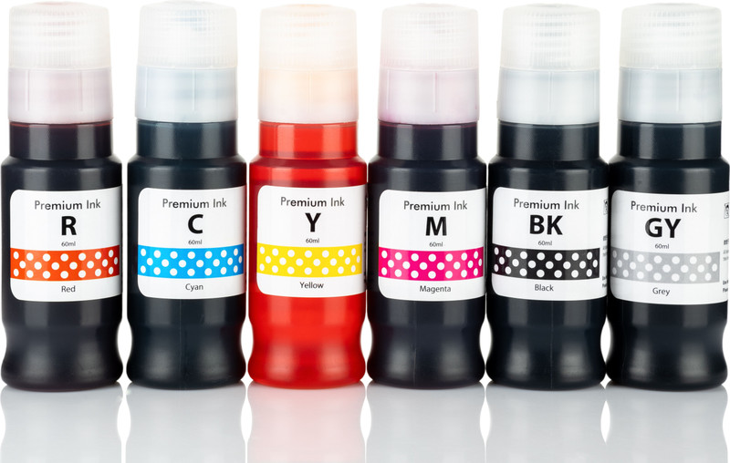 R C Print ink compatible for canon printer G570 / G670 printer Black + Tri Color Combo Pack Ink Bottle