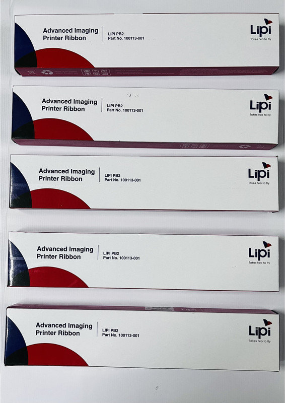 DR CARTRIDGE POINT LIPI PB2 PR2 Ribbon Cartridge Pack Of 5 pcs Black Ink Toner