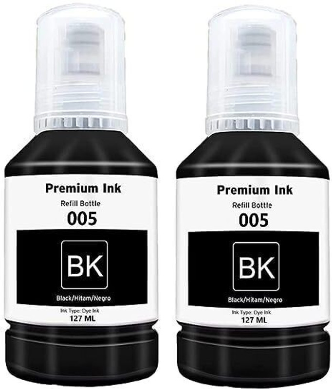 canoff 005 Ink Refill Bottles for M2140, M1100, M1120 Printers( Pack Of 2) Black Ink Bottle