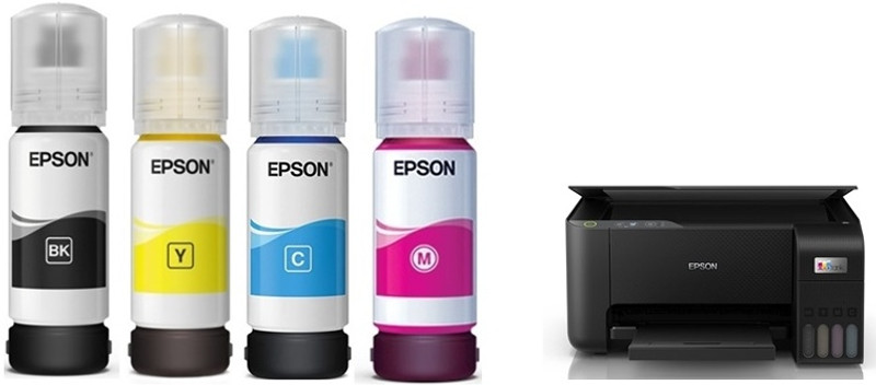 EPS ORIGINAL Epson 003 ink for L3211 L3212 INK TANK PRINTERS Black + Tri Color Combo Pack Ink Bottle