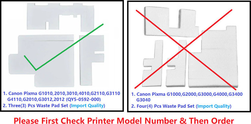 PRINTER PARTNER Import-(Foam) Waste Ink Pad For Canon G1010 G2010 G2012 G3010 G3012 G4010 White Ink Toner