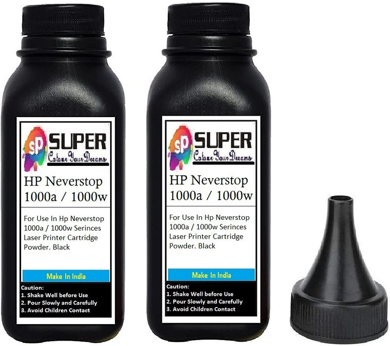 SUPERC HP Neverstop 1000a / 1000w Single Function Monochrome Laser Printer Ink 2pcs Black Ink Toner Powder