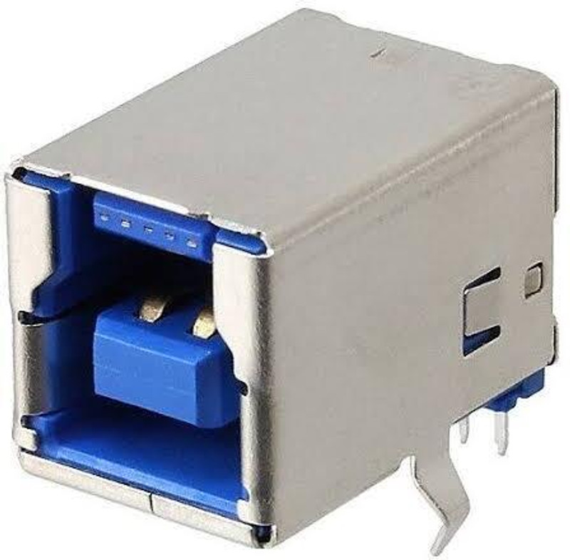 HipponixTech Printer Original USB Connector Type B Female Adapter Plug 4 Pin 90 Degree White Ink Toner