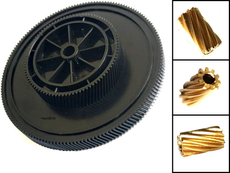 Haedlink Motor Drive Gear & Motor Pulley Gear Combo Set h/p 1020, M1005, 2900 Black Ink Toner