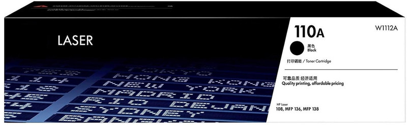 HP LASERJET TONER CARTRIDGE 110A Cartridge W1112A Black Toner Compatible for HP 110A Black Ink Toner