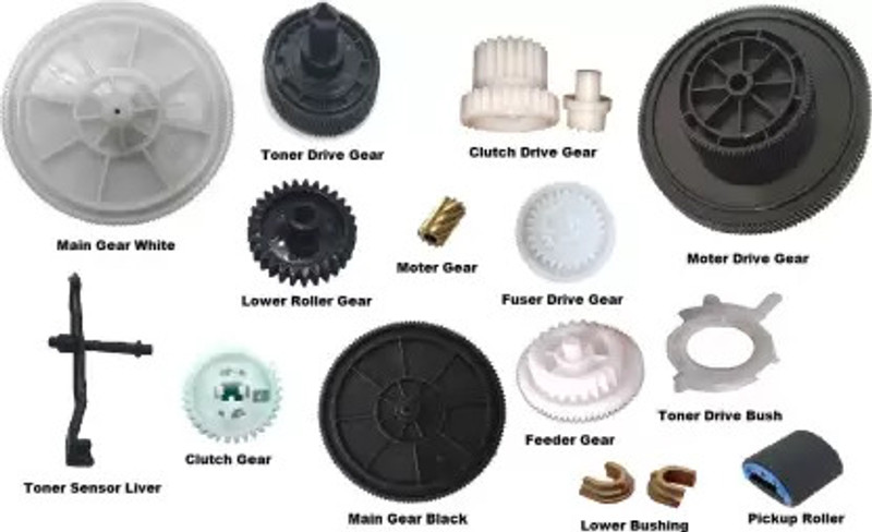 PRINTER PARTNER Full Gear Set for (14 Pcs Set) 1020, LBP2900, M1005 Black Ink Toner