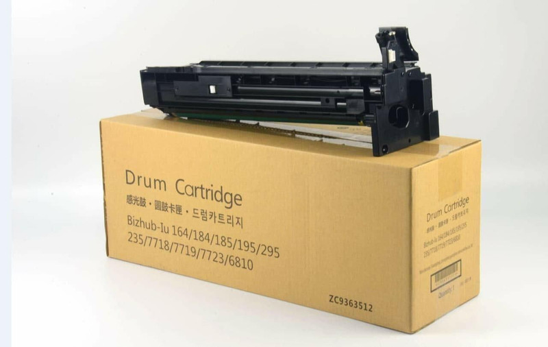FINEJET 116/118 DRUM UNIT WITH DEVELOPER POWDER for Bizhub 164/165/184/185/195/206/215 Black Ink Toner