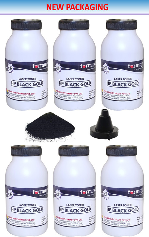 Formujet Black Gold Toner Powder 100g for Refilling HP Laser Jet Toner Cartridge Black Ink Toner Powder