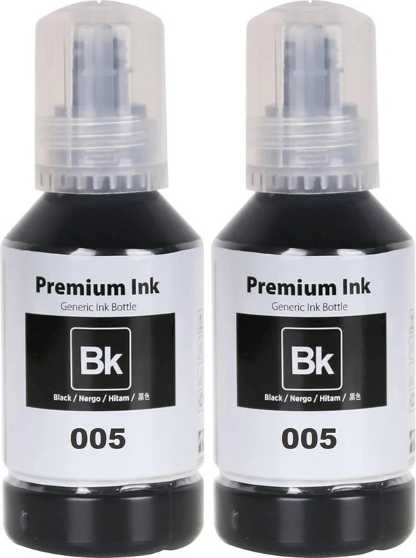 Gedi 005 Black Ink Bottle for Epson M3140, M3170, M1120, M1140, M1180, M2140 Printer Black - Twin Pack Ink Bottle