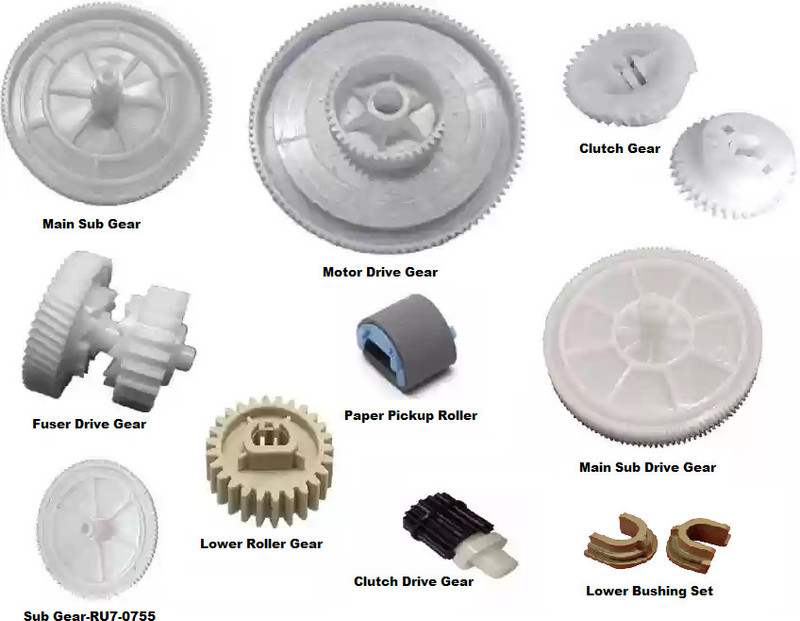 Haedlink Haedlink Replacement Gear Kit (10 Pcs Set) For LaserJet M126, M127, M128N/FW White Ink Toner