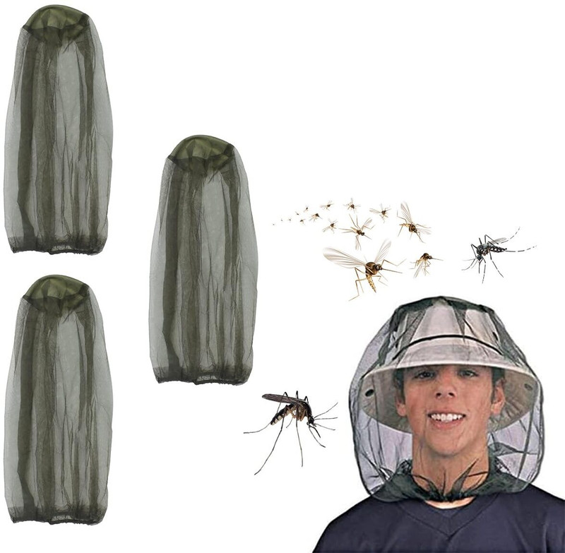 Verilux Insect Head Net Fine Mesh with Elastic Edge for Outdoors Insect Net
