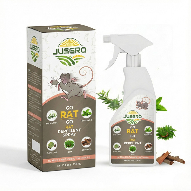 JusGro Rat Repellent Spray , Rat Spray for Cars , rat trap glue mat(250 ml)