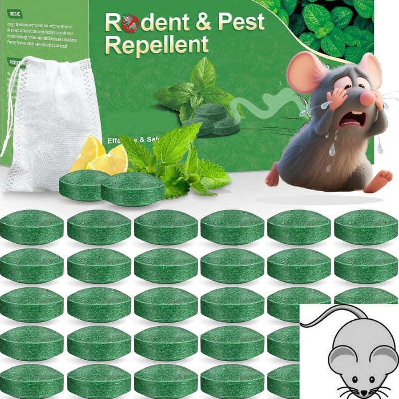Dr.PestGo Herbal Rat Repellent – Safe and Strong Odor Formula(8 Units)