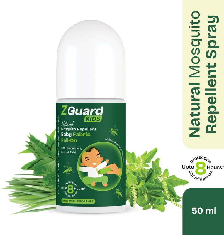 Z GUARD Natural Mosquito repellent Fabric Roll-on for Kids (50 ml)(50 ml)