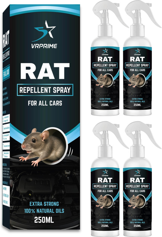 VRPRIME Car Rat Repellent Spray 250ml | Herbal Rodent Protection for Car Engine & Wires(250 ml)