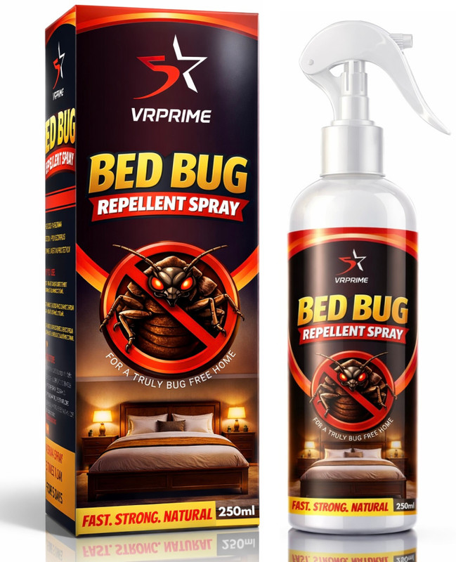 VRPRIME Bed Bug Repellent Spray Anti Bugs Killer Spray for Mattress, Bed & Sofa(250 ml)
